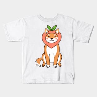 Peachy Shiba Inu Kids T-Shirt